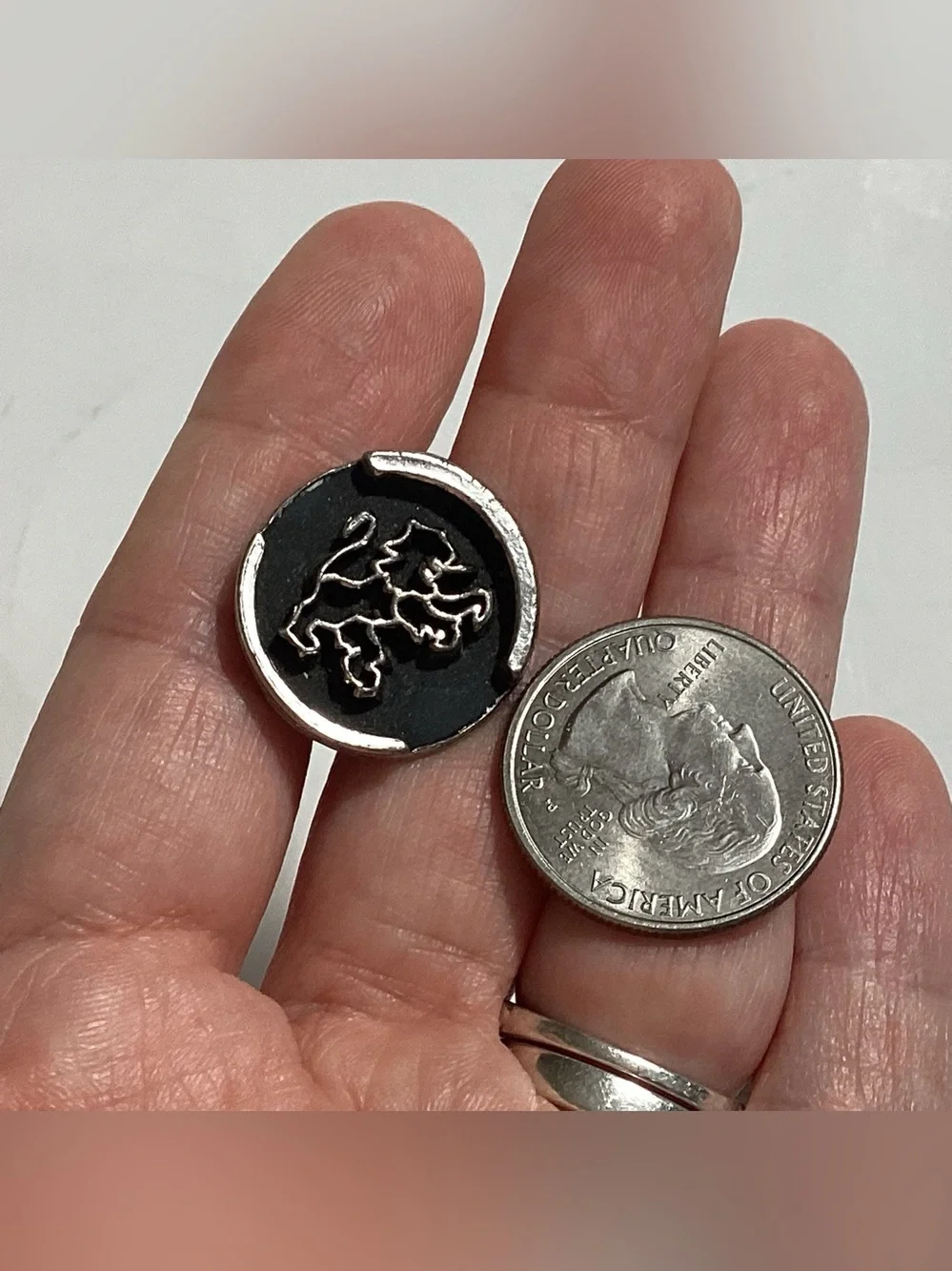 Lion Rampant Cufflinks Heraldic Crest Jewelry